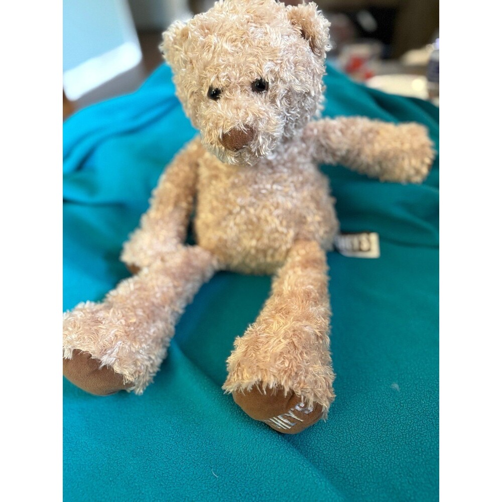 2002 Hershey's Plush Teddy Bear Stuffed Animal Beige/Brown Embroidered Logo
